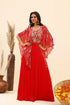 Red Embroidered Ethnic Gown