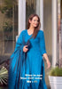 Zinc Blue Delight: Luxurious Rayon Kurta Pant with Satin Silk Dupatta