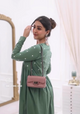 Olive Embroidered Nyra Cut Cotton Kurta Pant Set