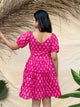 Pink Cotton Short Dress