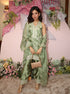 Bemberg Satin Sage Green Kurta Set