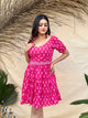 Pink Cotton Short Dress