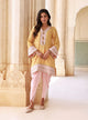 Survani Bemberg Satin Mustard Kurta Set