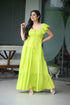 Green Cotton Maxi Dress