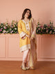 Survani Bemberg Satin Mustard Kurta Set