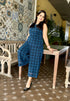 Blue Checked Georgette Cord Set
