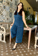 Blue Checked Georgette Cord Set