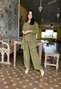 Green Soft Cotton Cord Set