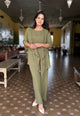 Green Soft Cotton Cord Set