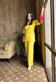 Yellow Cotton Cord Set
