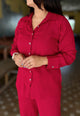 Solid Cherry Red Cord Set
