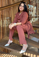 Rust-Toned Solid Cord Set