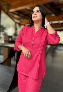 Pink Cotton Cord Set