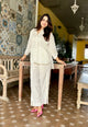 White Cotton Cord Set