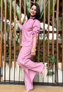 Onion Pink Cotton Cord Set
