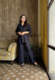 Black Cotton Cord Set