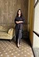 Black Cotton Cord Set