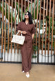 Brown Cotton Cord Set