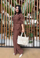 Brown Cotton Cord Set