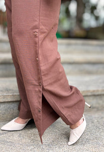 Brown Cotton Cord Set