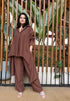 Brown Cotton Cord Set
