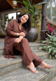 Brown Cotton Cord Set