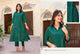 fancy and subtle floral design kurti pair
