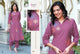 fancy and subtle floral design kurti pair
