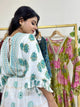 Kaftan Pattern Boho White Maxi Dress