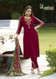 classy and fabulous 3 pieces concept kurti