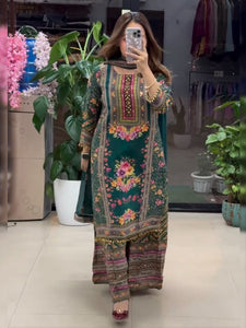 Aapsee  Pakistani Heavy Fancy Plazzo Pair With Dupatta  Set