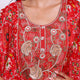 Red Embroidered Ethnic Gown