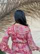 Red Printed Short Dress