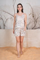 Floral Rayon Nightsuit With Shorts