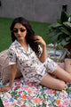 Beach Vibe Satin Shorts Set