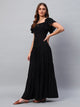 Black Cotton Maxi Dress