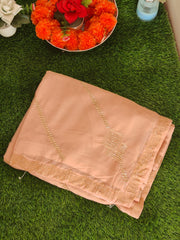 party wear saree with stone work (with blouse piece)