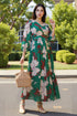 Emerald Ember Maxi Dress