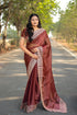 Sangani New Designer Brown Saree Launch