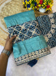 BRAND UPGRAD HUB PURE GOLD CRUSH SAREE