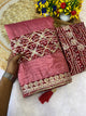 BRAND UPGRAD HUB PURE GOLD CRUSH SAREE