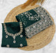 Green Diamond Hand Work New Party Wear Launching Designer saree