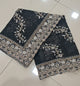 Black Diamond Hand Work New Party Wear Launching Designer saree