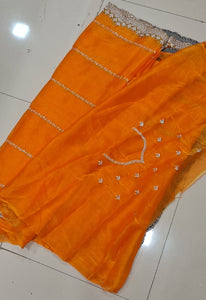 YELLOW Party Wear Launching Designer Dana Handwork