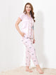 Soft Blush Pink Satin 3pc Nightsuit