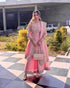 Stunning Heavy Pink Color Sharara Suit