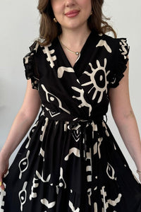 Mayaa printed peplum maxi dress for women